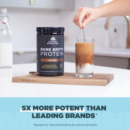 Ancient Nutrition Protein Powder Made from Real Bone Broth, Chocolate, 20g Protein