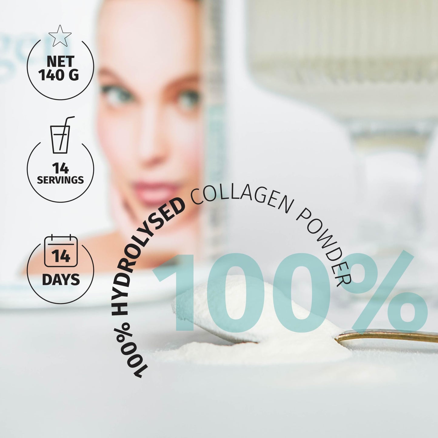 Nature's Finest by Nutrisslim Collagen Powder: 100% Hydrolysed Bovine Collagen