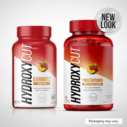 Hydroxycut Caffeine-Free Gummy for Women & Men | 15 Essential Vitamins