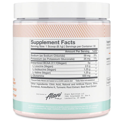 Alani Nu Rainbow Candy Pre Workout and BCAA Sour Peach Rings Post Workout Powder Bundle | L-Theanine, Beta-Alanine, Citrulline | Branch Chain Essential Amino Acids | 30 Servings per Container