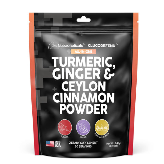 3in1 Turmeric Curcumin Ginger Root & Ceylon Cinnamon Powder Suppleme