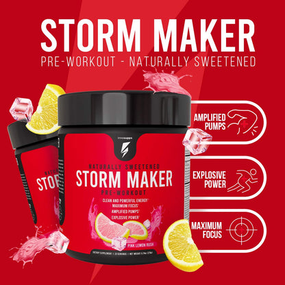 InnoSupps Storm Maker Pre Workout | Long Lasting Energy | Organic Caffeine |Green Tea