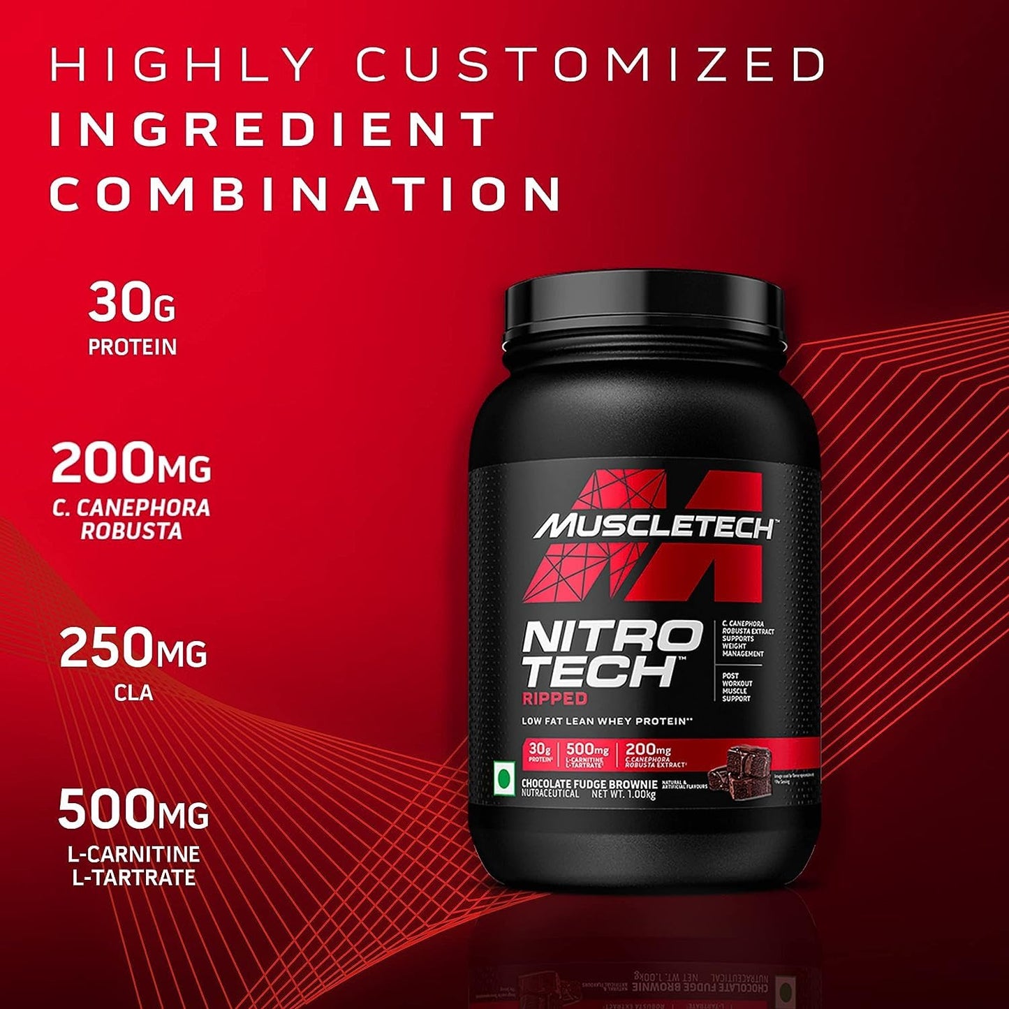 Protein Powder for Weight Loss |MuscleTech Nitro-Tech Ripped |Whey Protein Powder