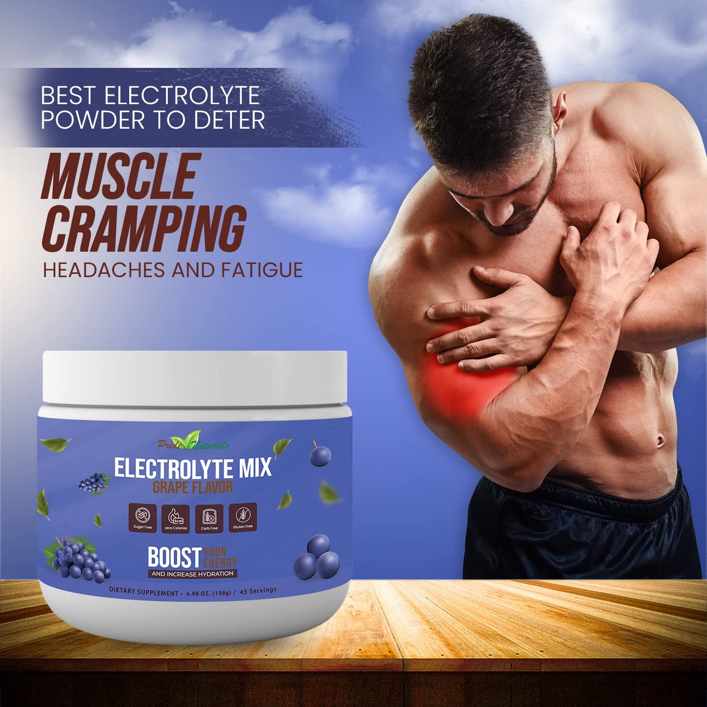 Electrolyte Powder - Refreshing Workout Recovery Electrolytes, Sugar Free, Gluten Free