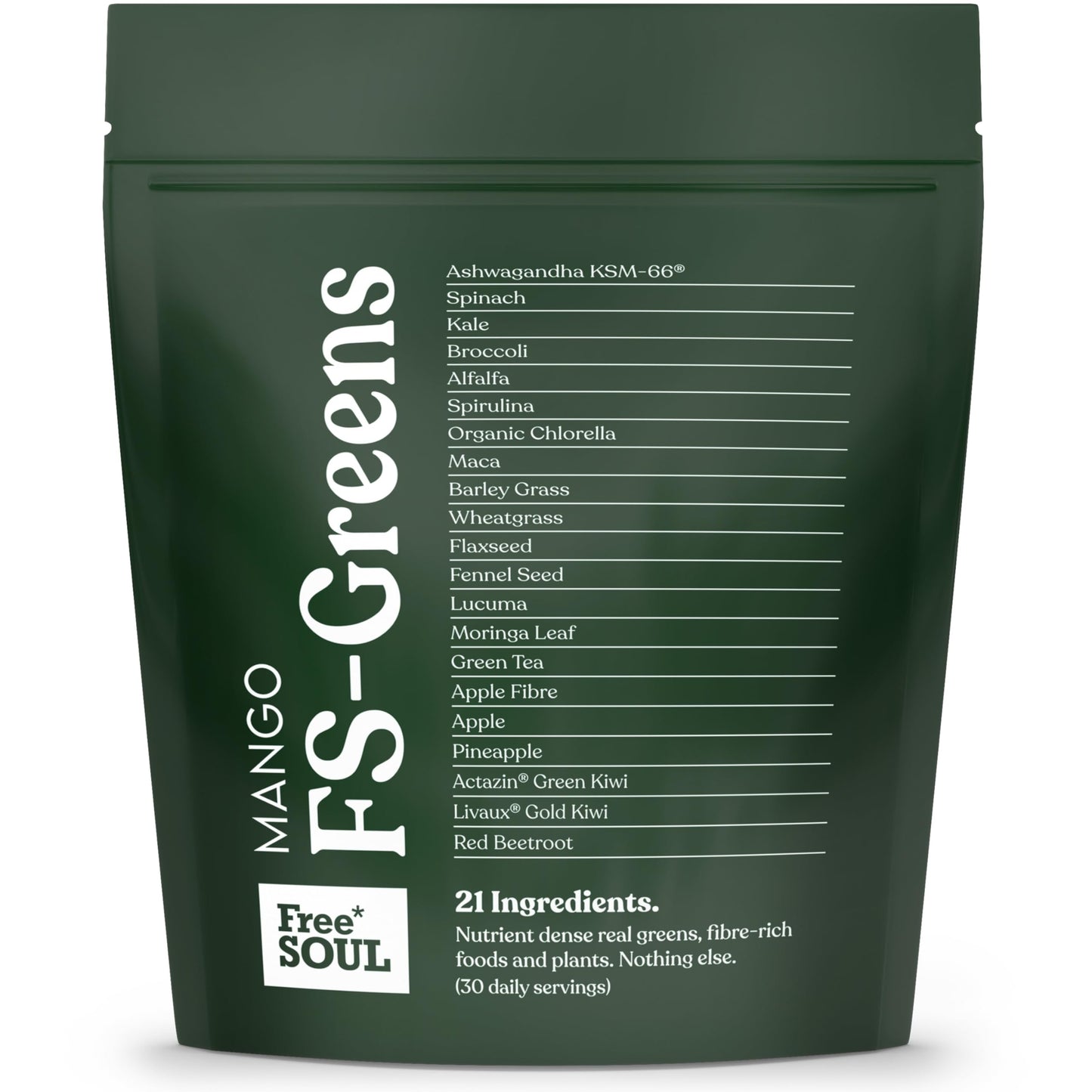 FS-Greens | 21 Advanced Greens, Superfoods, and Adaptogens Including KSM-66