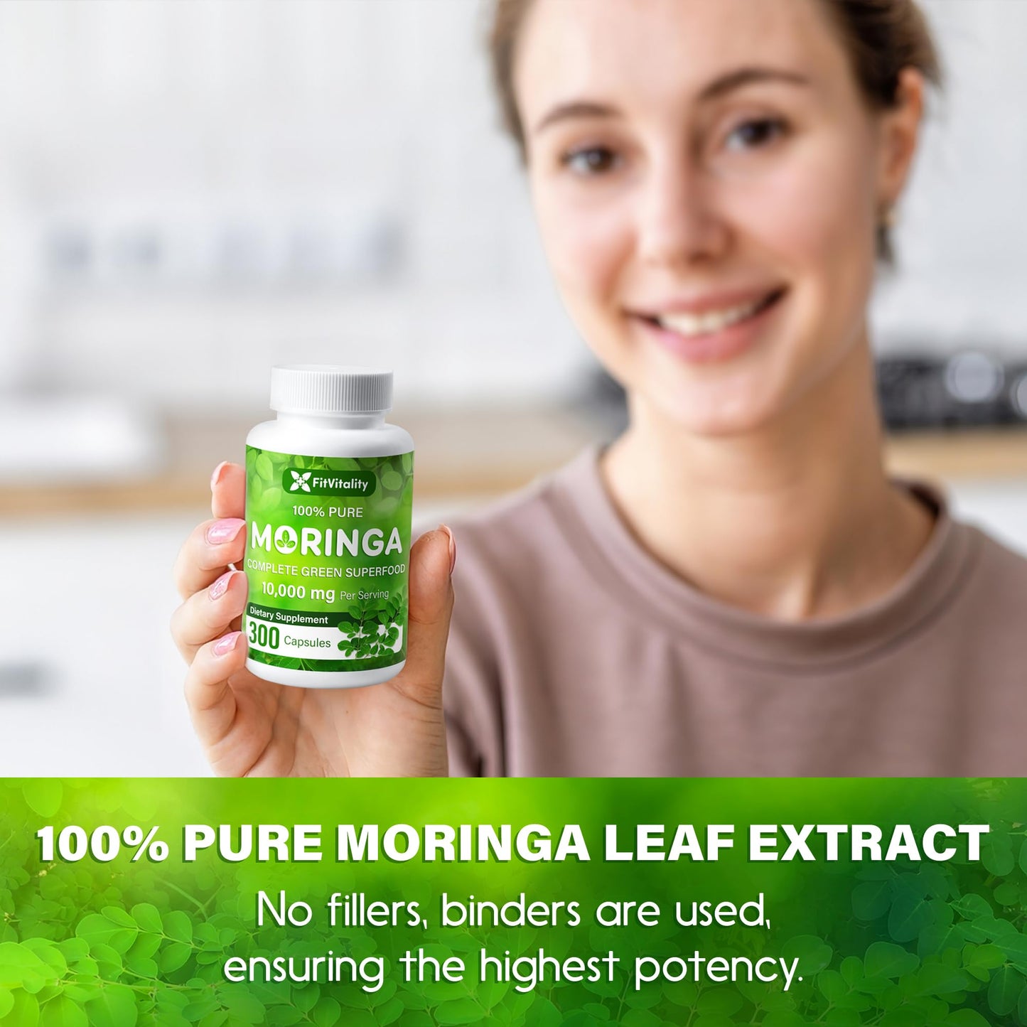 Moringa Capsules| Moringa Oleifera |10,000mg| 150 Capsules| 100% Pure| Non-GMO