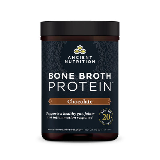 Ancient Nutrition Protein Powder Made from Real Bone Broth, Chocolate, 20g Protein 