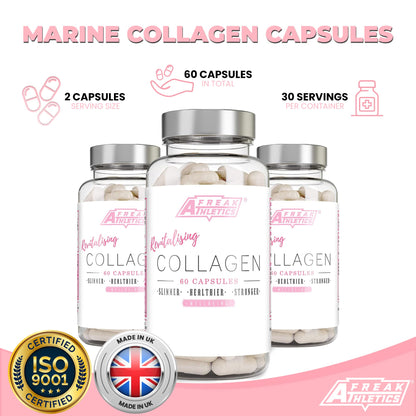 Collagen Supplements for Women - Marine Collagen Capsules - High Strength Skin, Hair