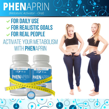 PhenAprin Diet Pills (Pack of 2) – 2x Potent Thermogenic Fat Burner and Metabolism