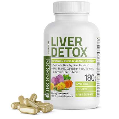 Bronson Liver Detox Advanced Detox & Cleansing Formula Supports Health Liver Function