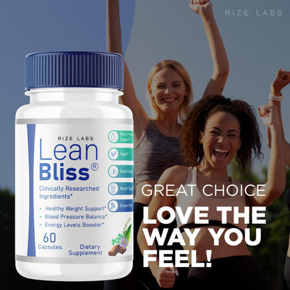 (2 Pack) Lean Bliss Weight Loss Pills, Lean Bliss Fat Burning Formula, LeanBliss Advanced