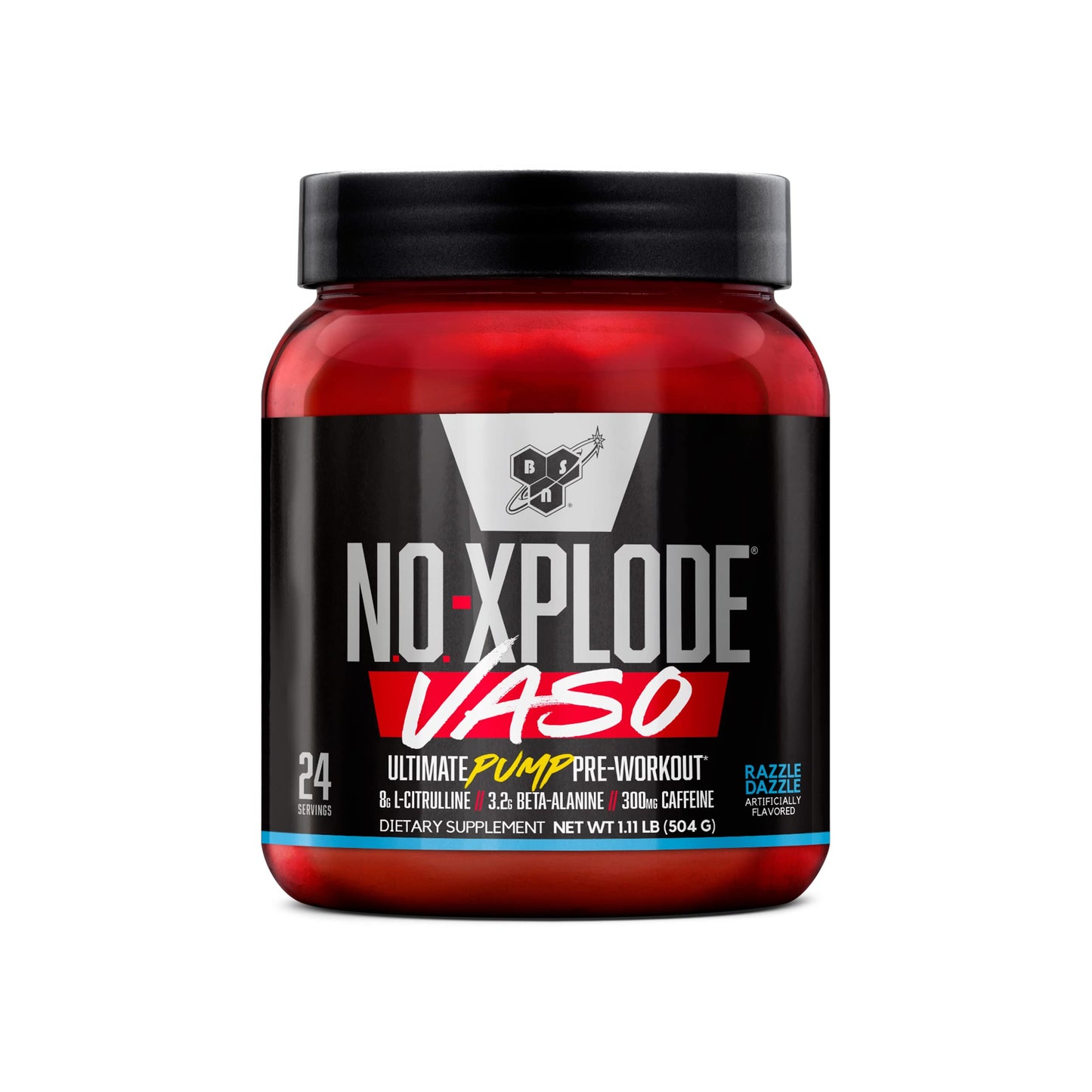 BSN N.O.-XPLODE Vaso Pre Workout Powder with 8g of L-Citrulline and 3.2g Beta-Alanine 