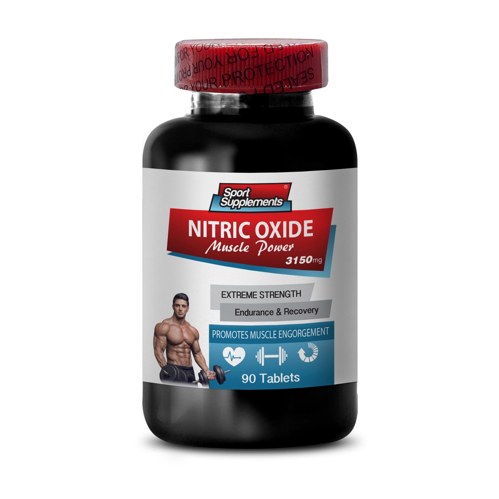 Nitric Oxide boosters with arginine - Nitric Oxide Muscle Power 3150mg - Improves Circulation, Nitric Oxide, Nitric Oxide Supplement, Nitric Oxide Booster, Nitric Oxide Booster for Men - 1B 90 Tabs