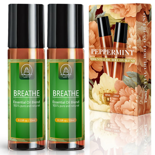 Breathe Easy Essential Oil Blend - Relief for Allergy, Sinus, Cough, and Congestion - Therapeutic