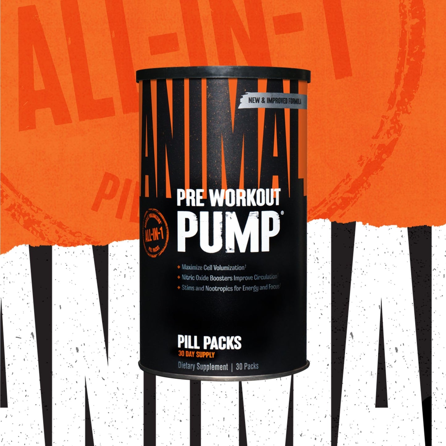 Animal Pump – Preworkout - Vein Popping Pumps – Energy and Focus – Creatine – Nitric