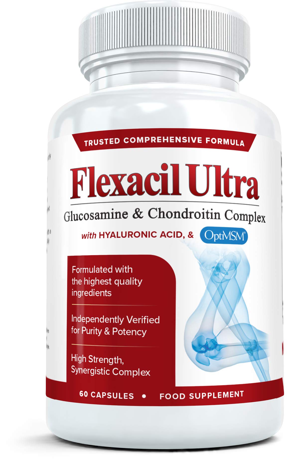 Flexacil Ultra Joint Health & Support Supplement with Glucosamine, Chondroitin