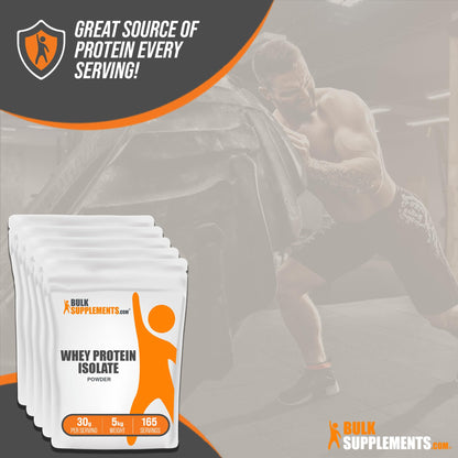 BULKSUPPLEMENTS.COM Whey Protein Isolate Powder - Unflavored Protein Powder