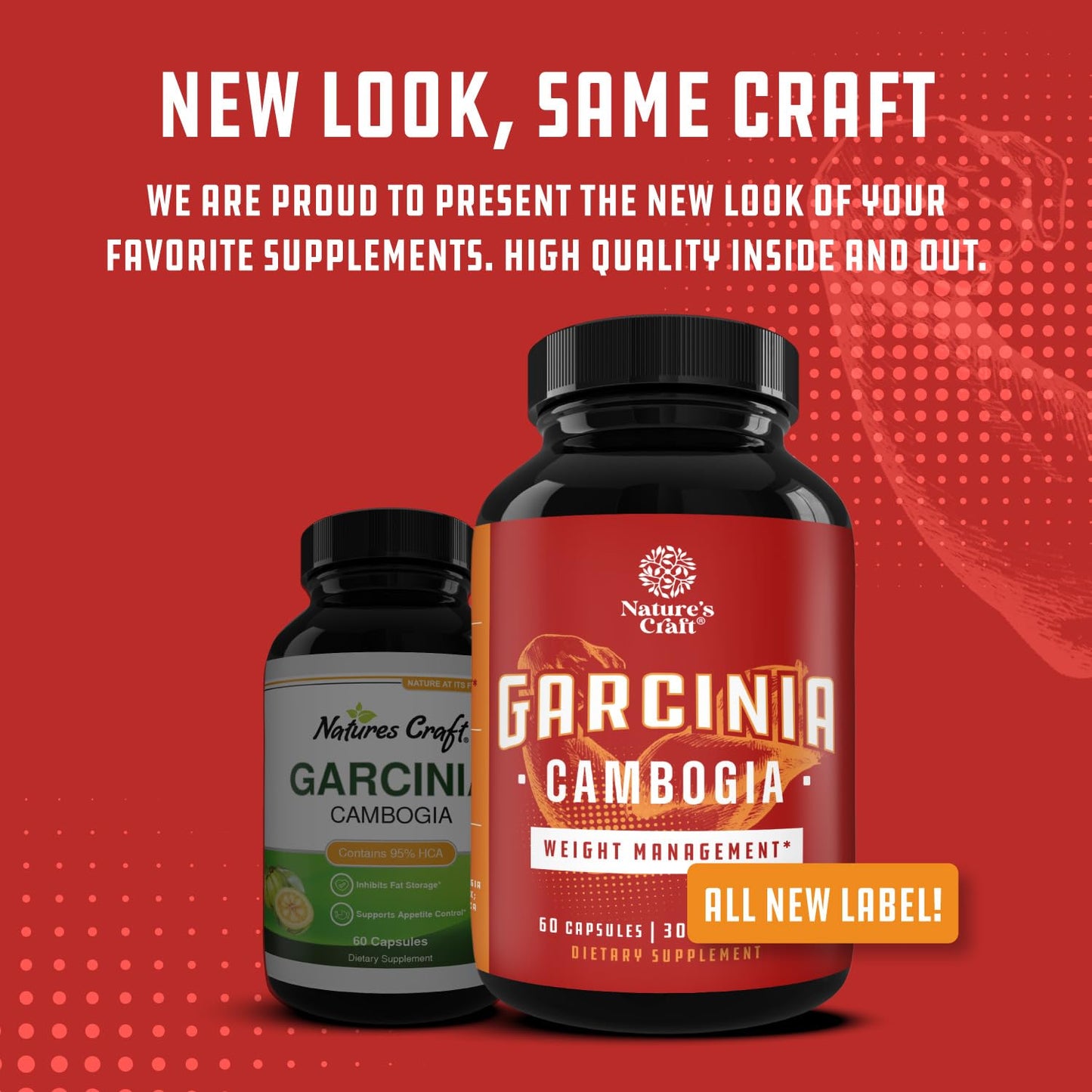 95% HCA Pure Garcinia Cambogia Extract - Blocks Carb Absorption - Suppresses Appetite