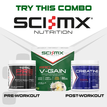 SCI-MX Pro-V Gain - 100% Vegan Vanilla Flavour Soy Protein Powder Isolate + B12 + Magnesium