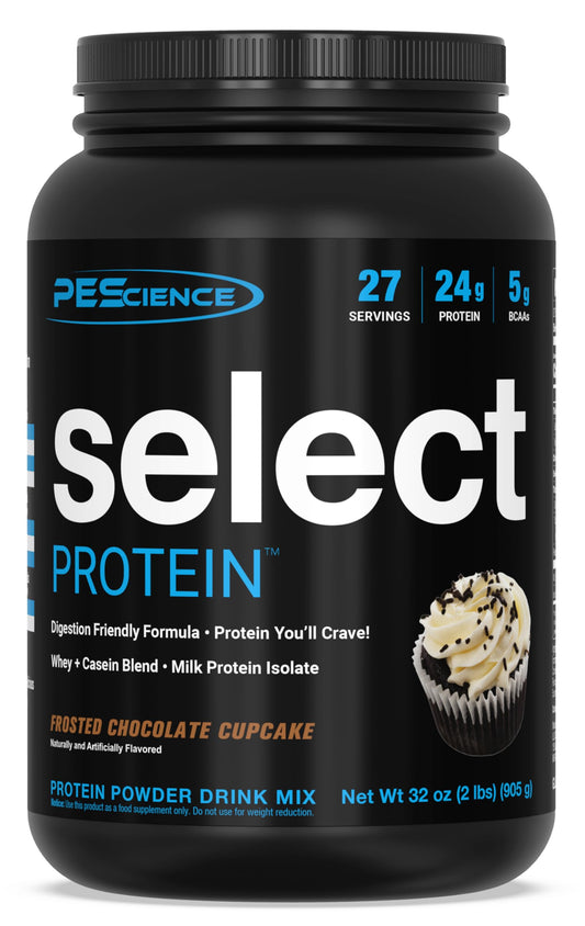 PEScience Select Low Carb Protein Powder, Chocolate Cupcake, 27 Serving, Keto 