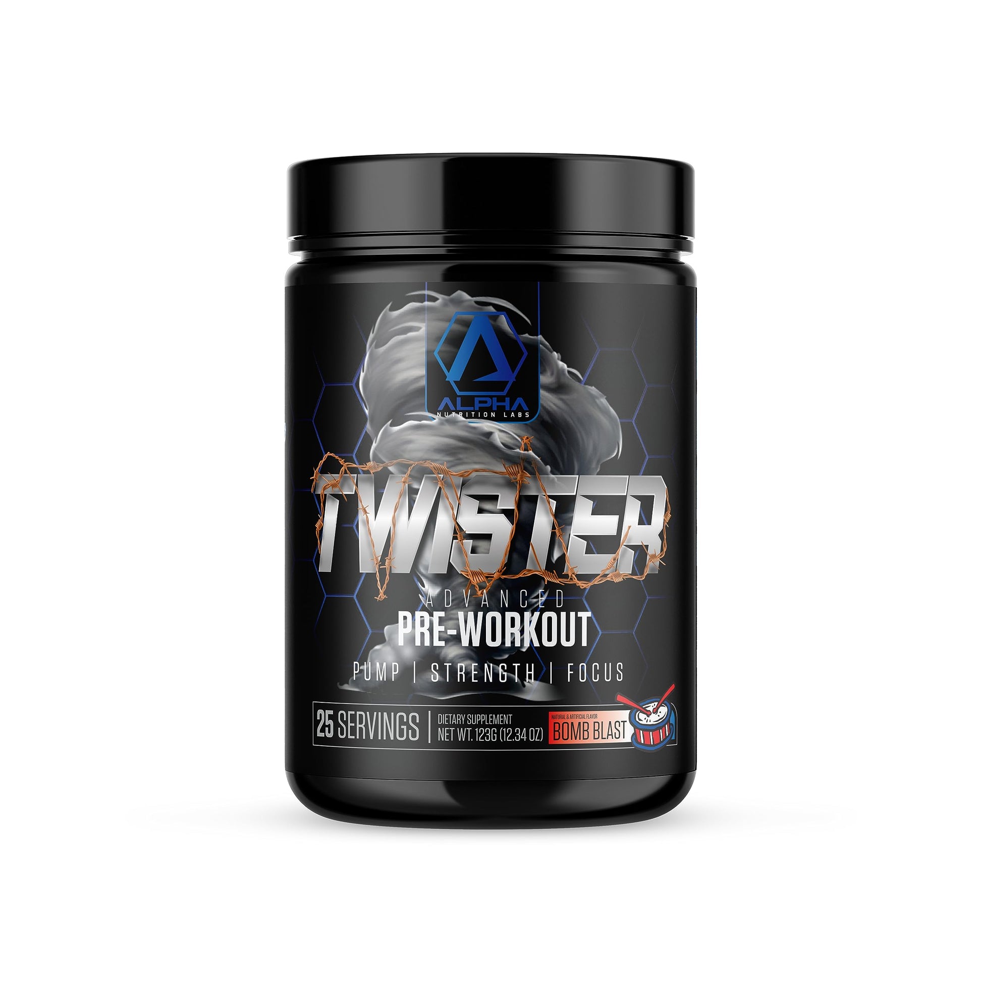 Alpha Nutrition Labs Twister Advanced Pre-Workout Powder (Raspberry Lemonade)