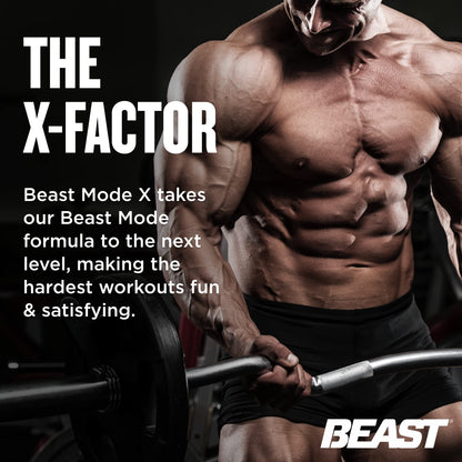 Beast Sports Nutrition Beast Mode X, Rocket Pop - Pre-Workout Powder - Sustained Energy, Massive Pumps, Strength, Laser Focus - With Caffeine, Nitrosigine, Dynamine, RhodioPrime, Betaine, Beta Alanine