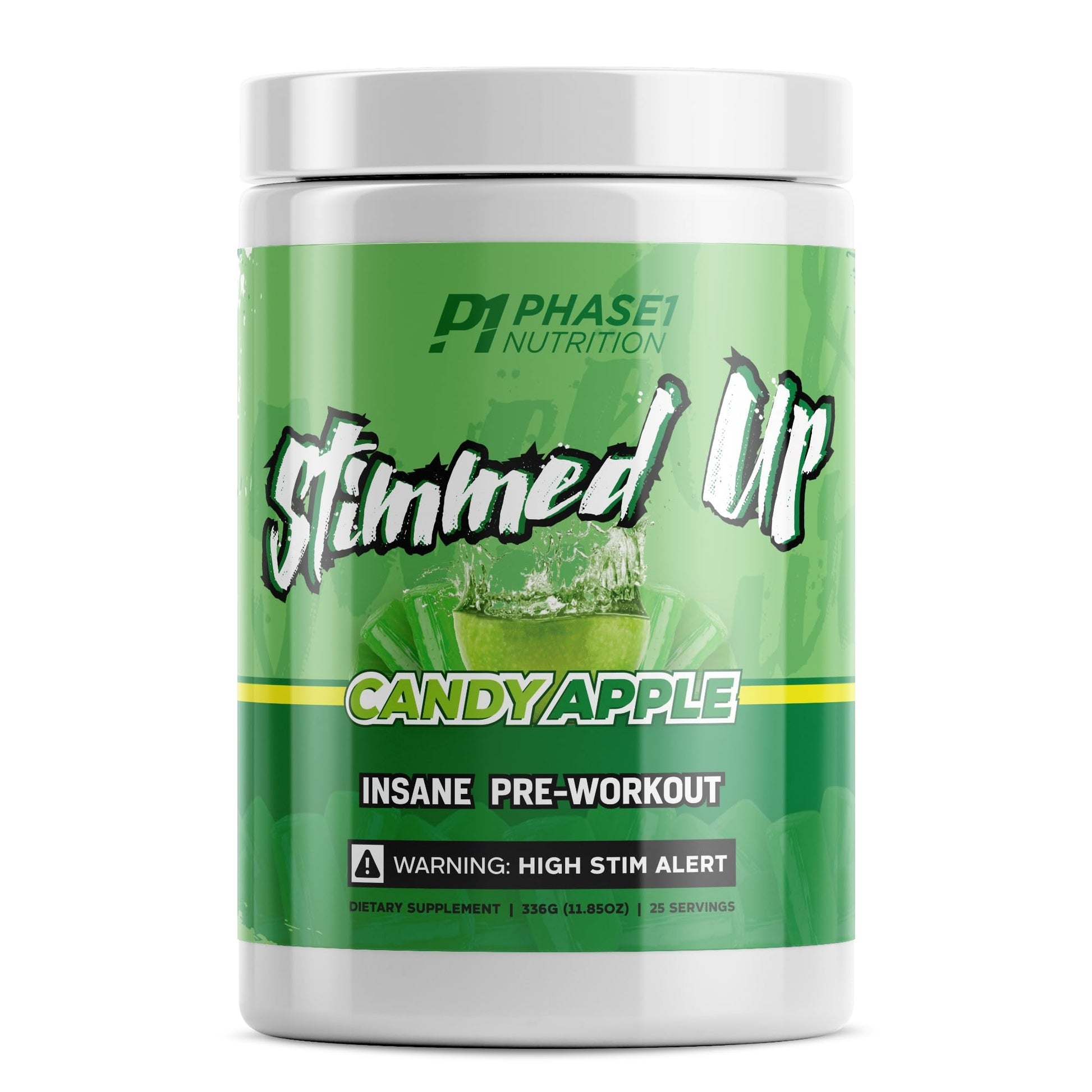 Stimmed Up Insane Pre Workout 325mg Caffeine for Hyper Focus, Energy Boost