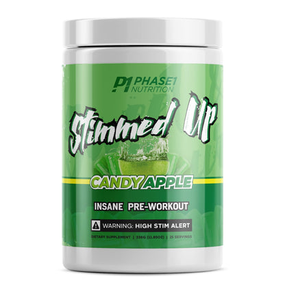 Stimmed Up Insane Pre Workout 325mg Caffeine for Hyper Focus, Energy Boost