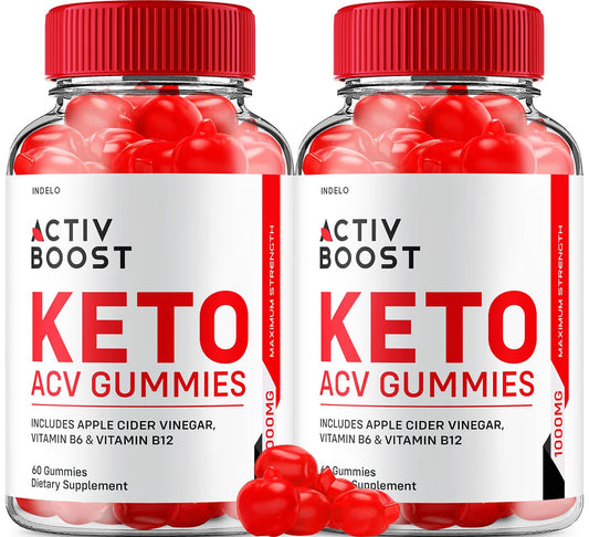 (2 Pack) Activ Boost Keto ACV Gummies - Activ Boost Keto ACV Gummies Reviews