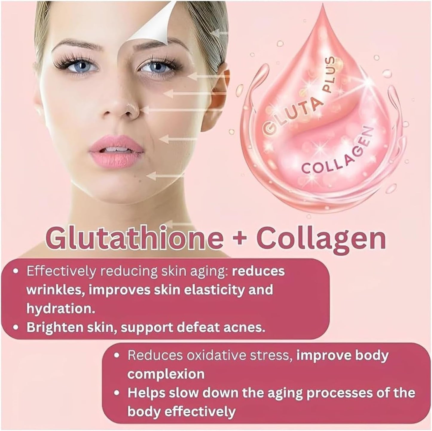 Caduola Glutathione Collagen Glow Gummies, Glutathione Collagen Glow Gummies for Dark Spot