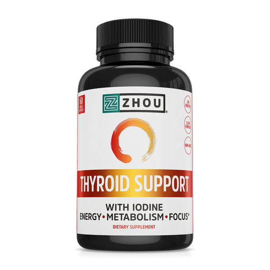 Zhou Thyroid Support Complex with Iodine Supplement, Increase Energy