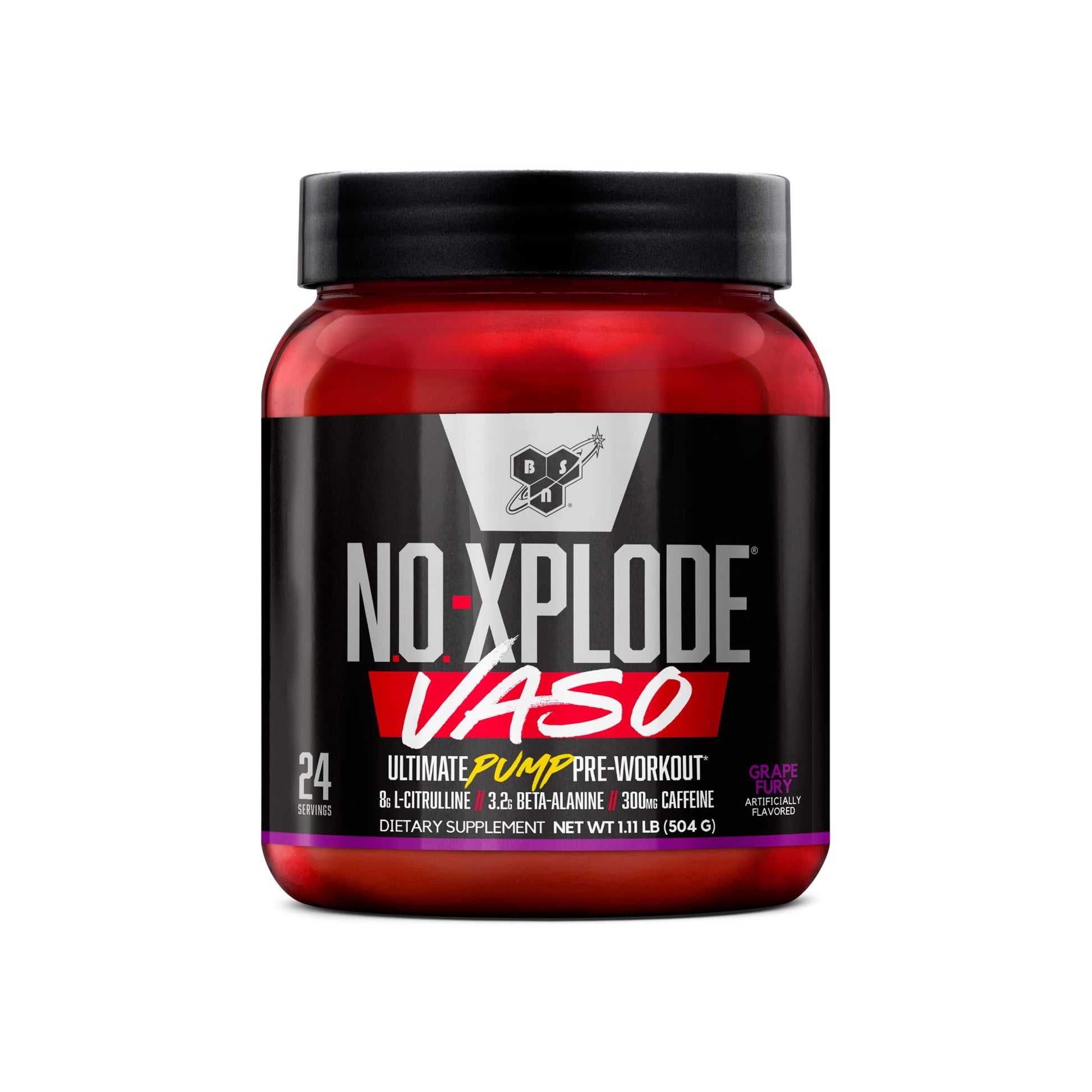 BSN N.O.-XPLODE Vaso Pre Workout Powder with 8g of L-Citulline and 3.2g Beta-Alanine