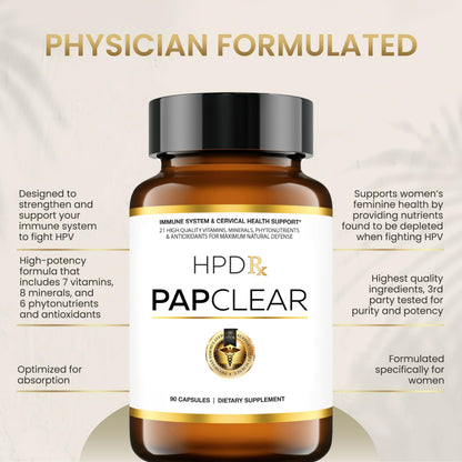 HPD Rx PAPCLEAR Physician Formulated | All Natural HPV Immune Support Supplement