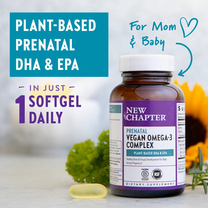 New Chapter Vegan Prenatal DHA, EPA, and DPA Supplement- Prenatal Vegan Omega-3