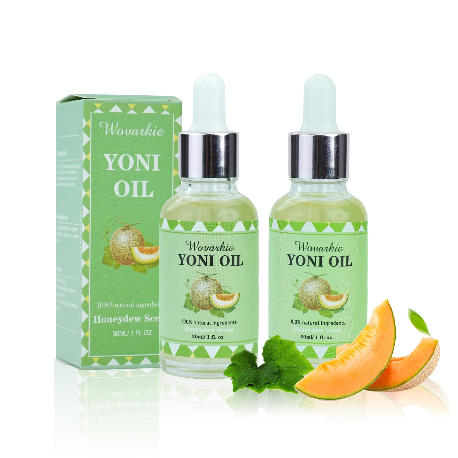 2 Packs Yoni Oil for Women, 1 fl oz/30 ml Feminine Oil Intimate Deodorant for Women, Restores Ph