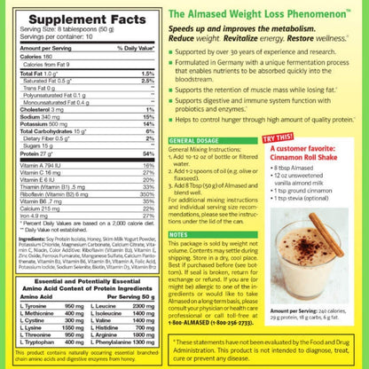 Almased Vanilla shakes – Gluten-Free, non-GMO Powder – Boost High Protein, Vanilla Flavor