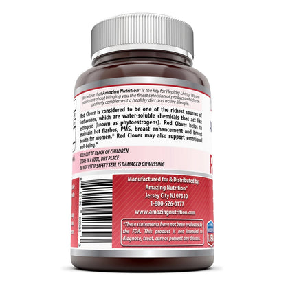 Amazing Formulas Red Clover Dietary Supplement with 430mg Red Clover Blossoms Herb Extract for Relief