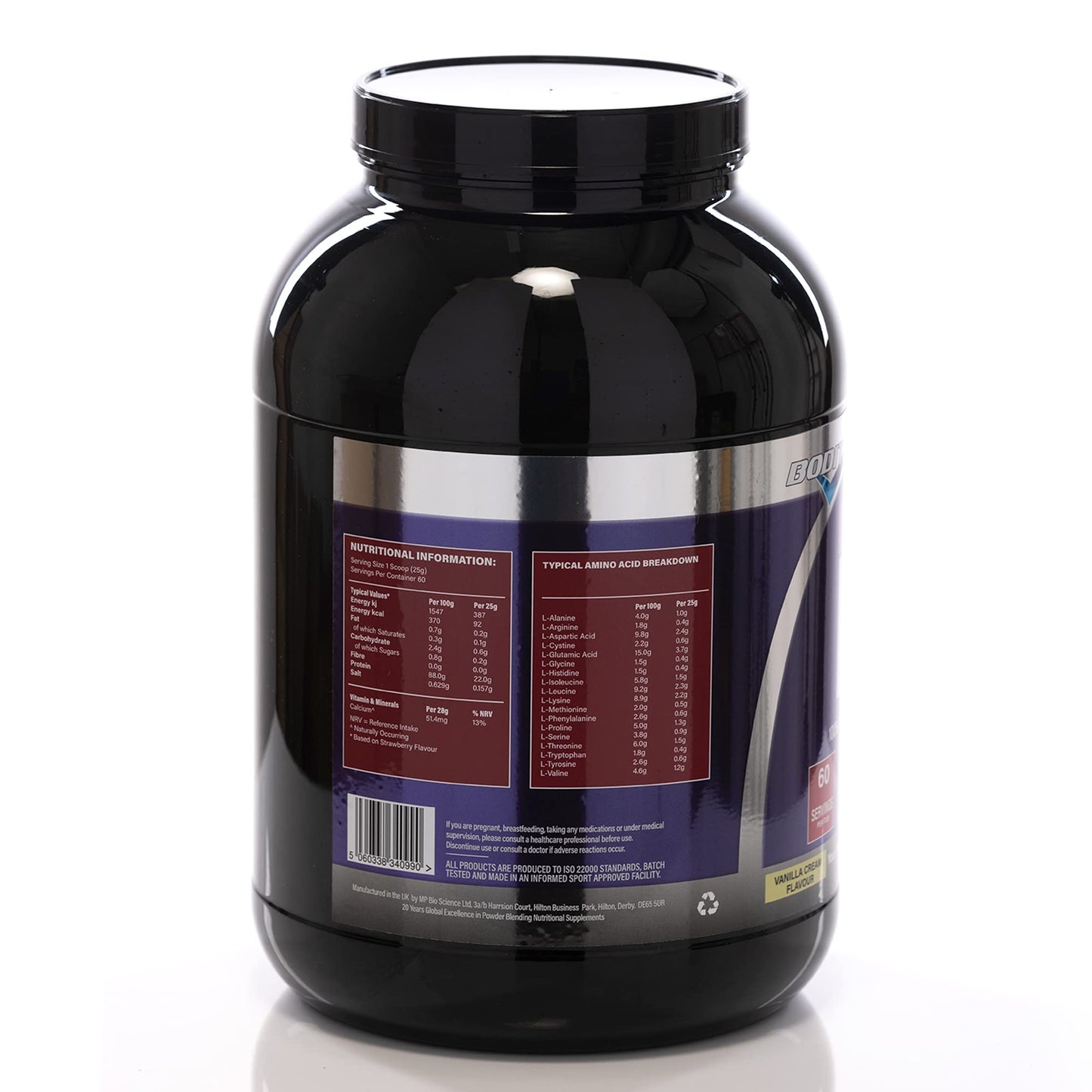 Boditronics 1.5 kg Iso Express Whey 100% Whey Isolate Protein Powder with Occurring Amino Acid