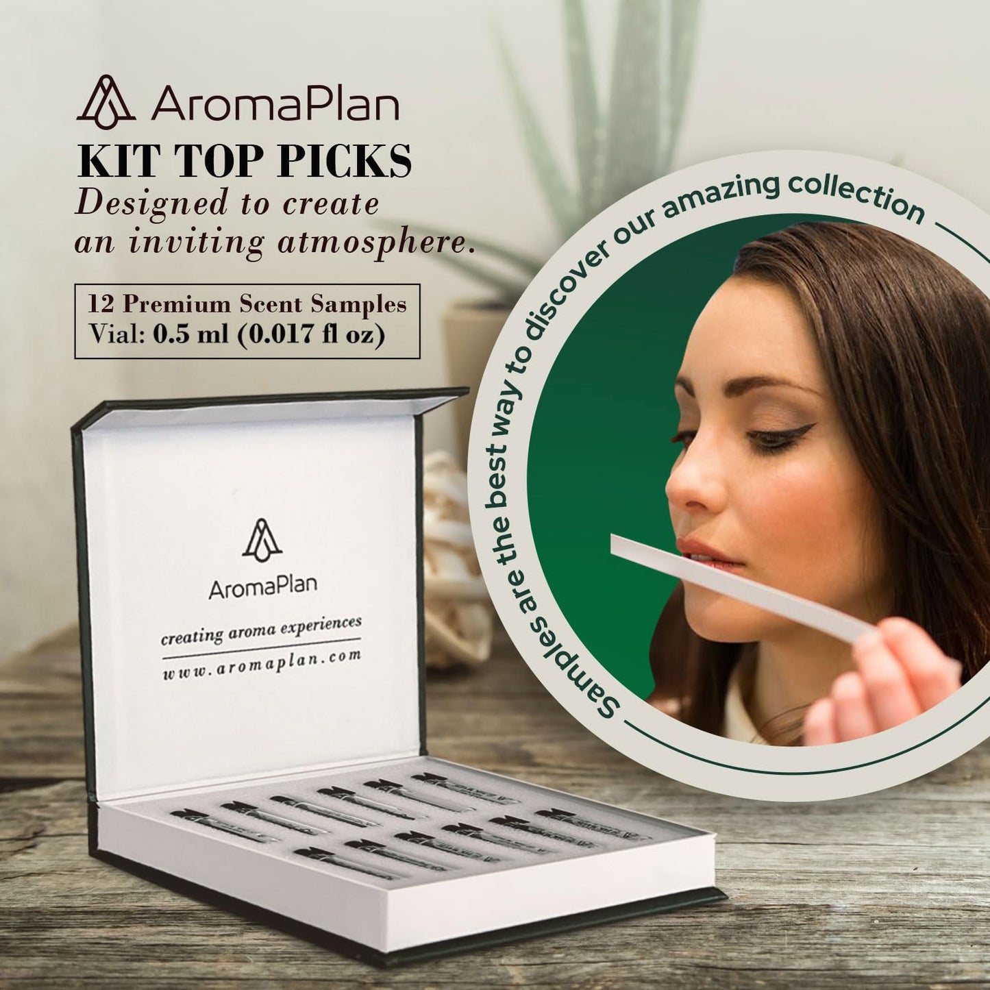 Aromaplan Sample Set, Top Picks Set Collection Exclusively for Smelling, NOT Machine USE