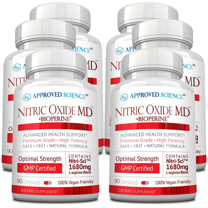 Approved Science Nitric Oxide MD - Muscle Development, Lean Body Mass, Improve Oxygen