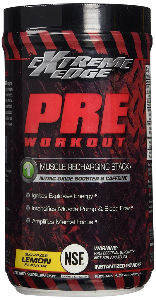 Bluebonnet Nutrition Extreme Edge Pre workout, Muscle Recharging Formula, Increases