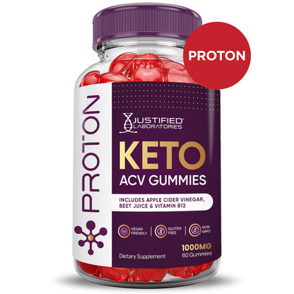 (2 Pack) Proton Protein Keto ACV Gummies Advanced Formula 1000MG Proton Keto