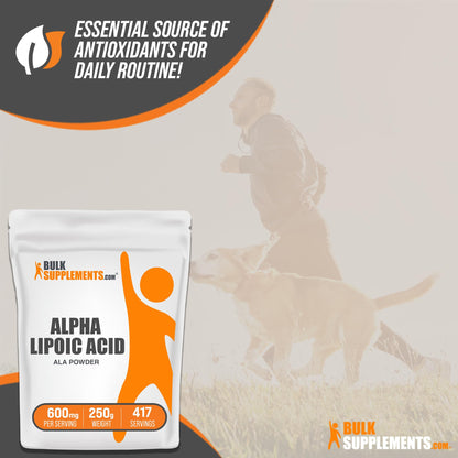 BULKSUPPLEMENTS.COM Alpha Lipoic Acid Powder - ALA Supplement, Alpha Lipoic