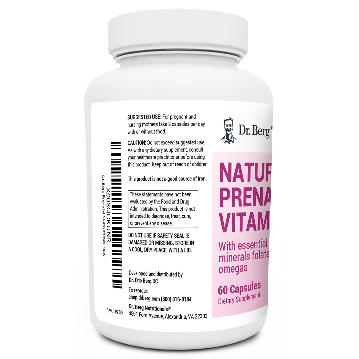 Dr. Berg Natural Prenatal Vitamins for Women (Pregnant & Nursing) - Prenatal Vitamins