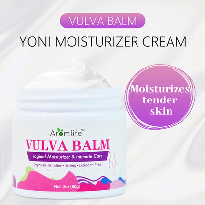 Aromlife Vulva Moisture Balm Cream, for Female Dryness Cure and Support Itching Irritation,