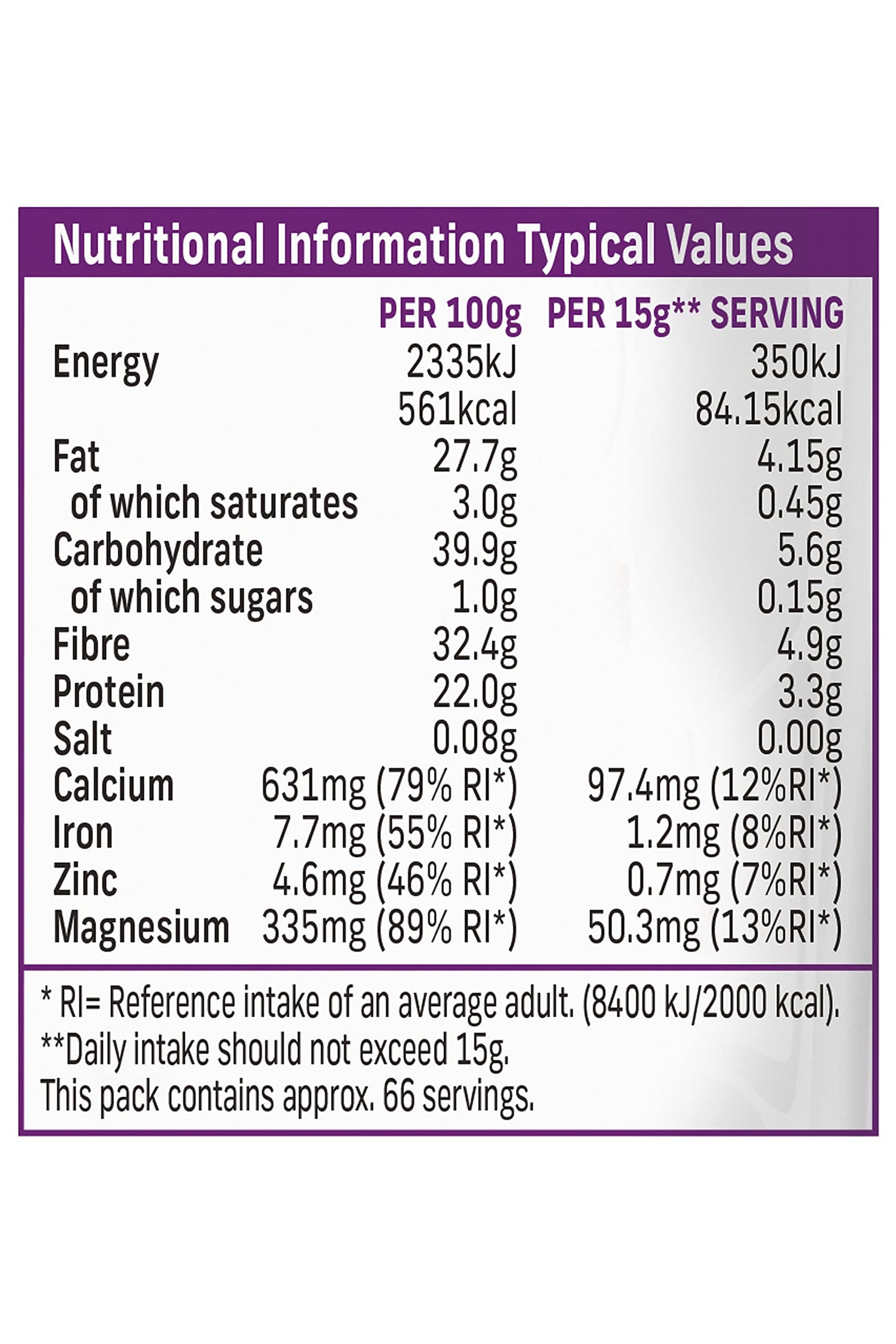 Terrafertil Nature’s Heart Chia Seeds, 1 kg