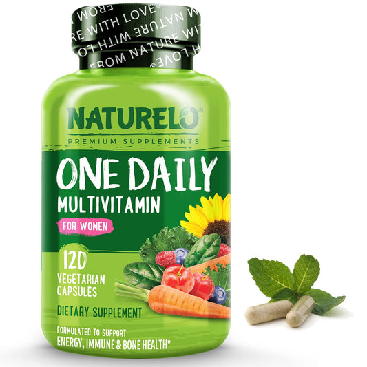 NATURELO One Daily Multivitamin for Women - Energy Support - Whole Food Supplement 