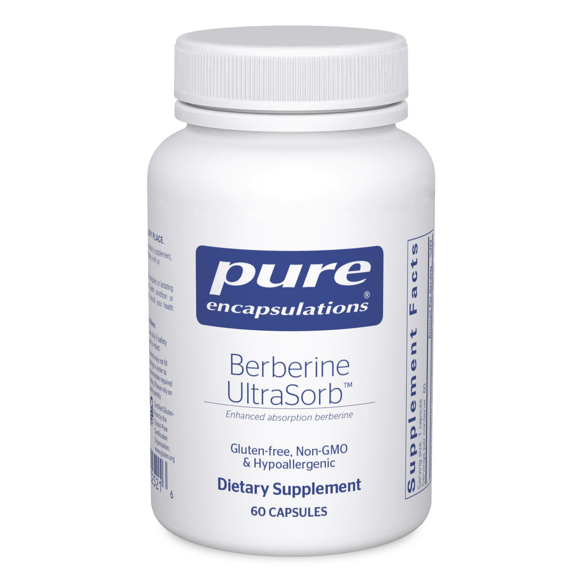 Pure Encapsulations Berberine UltraSorb | Enhanced Absorption Berberine | 60 Capsules