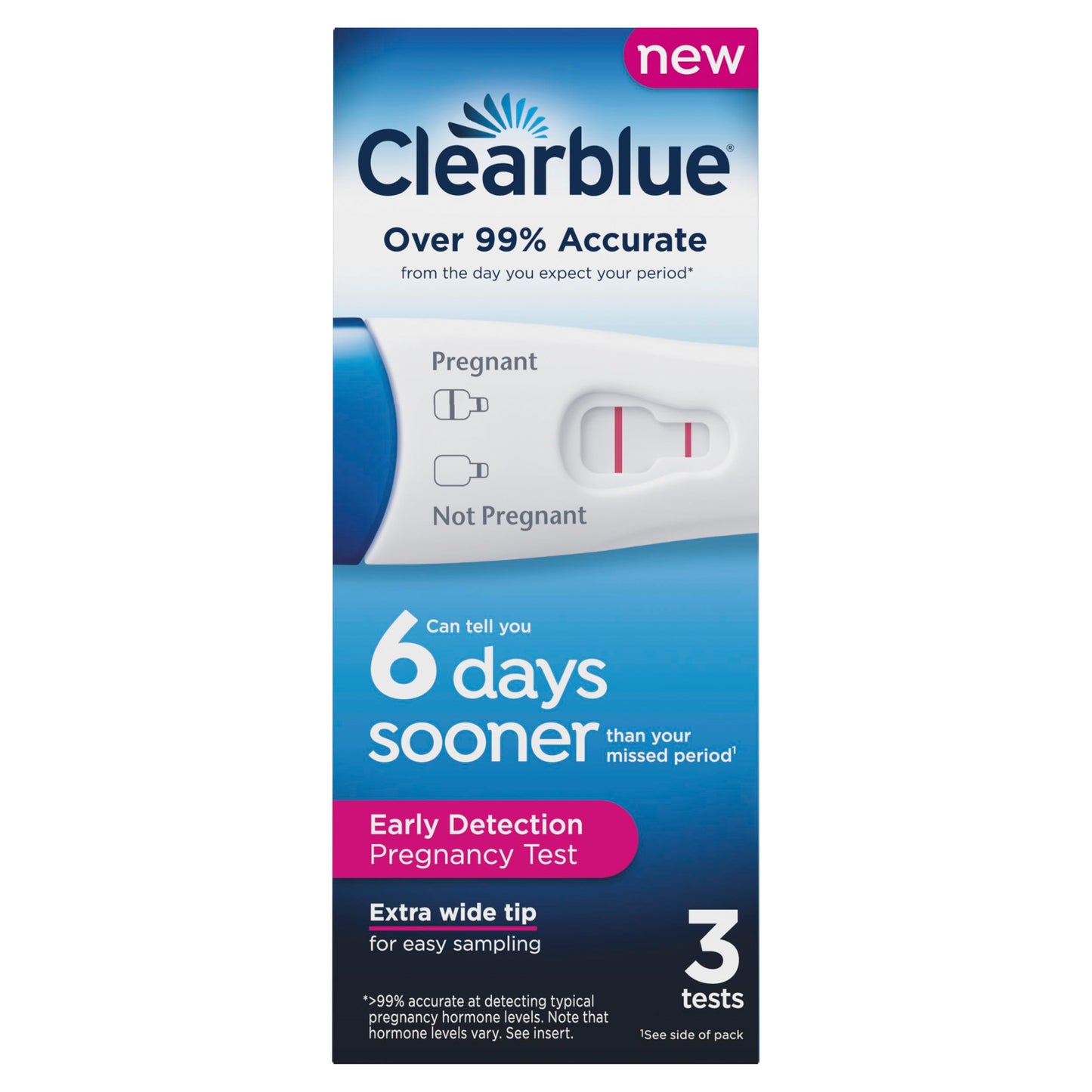 Clearblue Early Detection Pregnancy Test, 3 Ct