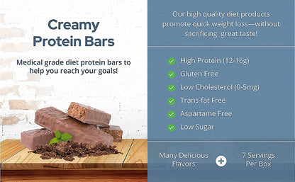 BestMed - High Protein Snack Bar - Low-Carb, 10g Protein, Low Sugar, Low Calorie